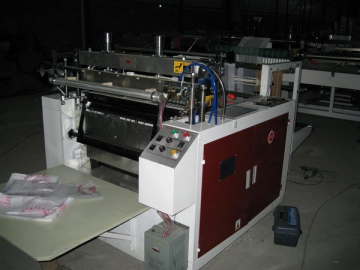 Máquina automática para fabricar bolsas camiseta de sellado y corte en caliente CW-600 HSC