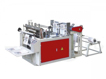 Máquina automática para fabricar bolsas camiseta de sellado  y corte en caliente CW-2/400 HSC