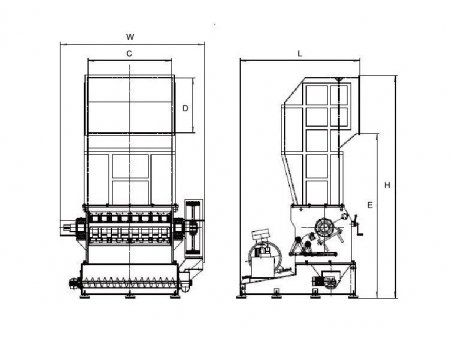 Granuladora de plásticos rígidos