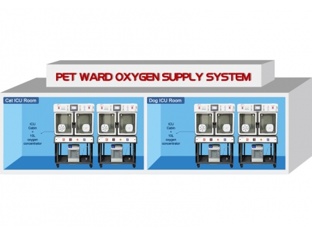Sistema generador de oxígeno para hospitales veterinarios