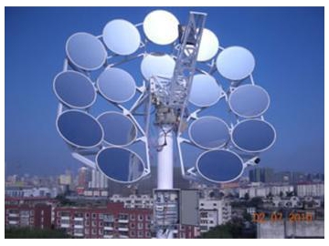 Sistema generador de energía solar térmica de plato