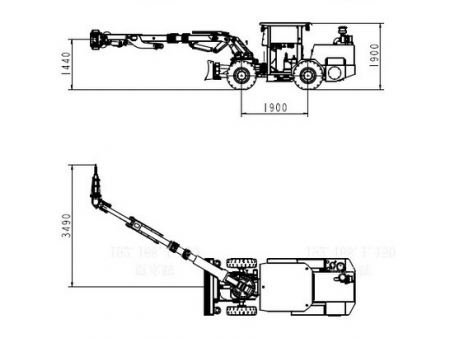 Desatador de Rocas Subterráneo, XMPYT56.5/32  (Máquina para Desatar Rocas Sueltas)