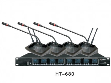 Sistema de micrófono de conferencia inalámbrico UHF