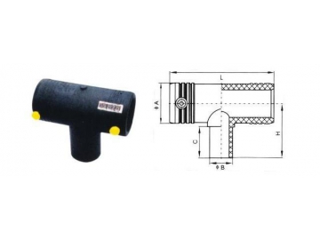 Accesorios de electrofusión, accesorios para tuberías HDPE para gas