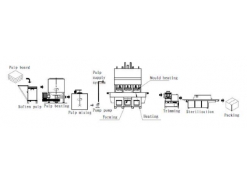 Máquina moldeadora automática - para productos de fibra moldeada SD-P09