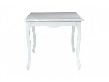 Mesa de comedor rectangular de madera en color blanco