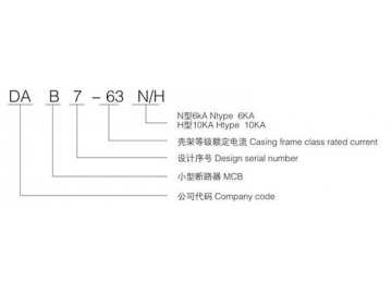 Interruptor DAB7-63N 6kA MCB