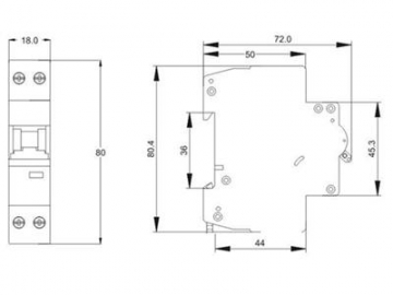 Interruptor en miniatura DAB7N-40 6kA DPN MCB