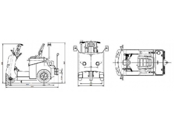 Tractor de arrastre eléctrico 2000kg