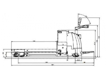 Transpaleta eléctrica para carga pesada de 8000kg