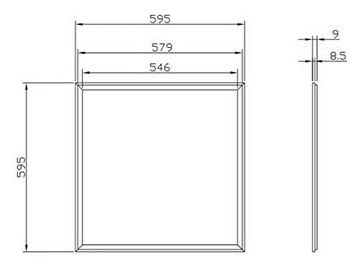 Panel de Iluminación LED, Regulable y Sintonizable CCT