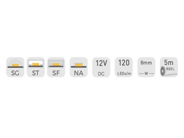 Tira LED flexible interior  8mm 12V D6120