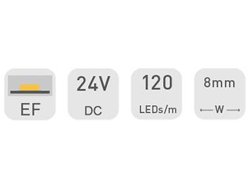 Tira LED para publicidad  8mm 24V D4120