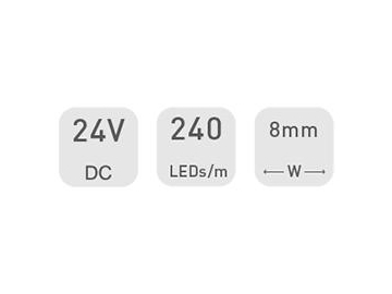 Tira LED para gabinetes  8mm 24V D4240