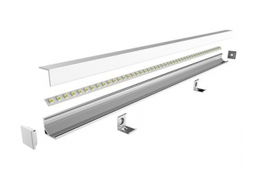 Perfiles de aluminio para aplique de luz LED esquinero  LG1616K