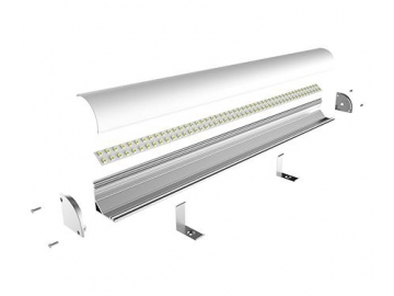 Perfiles de aluminio para aplique de luz LED esquinero  LG3030C(B)