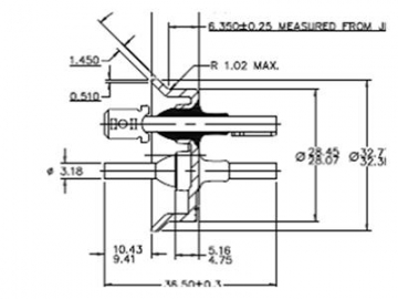 Terminales/Bornes para electrodomésticos (aire acondicionado y refrigerador) totalmente hermético