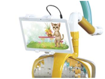 Sillón dental para niños A8000-IIB   (unidad dental para niños con sillón en forma de dinosaurio sonriente)