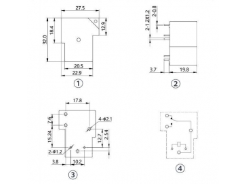 Relé electromagnético miniatura NNC67E