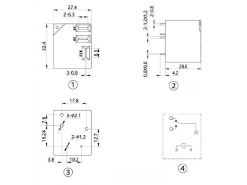 Relé electromagnético miniatura NNC67F