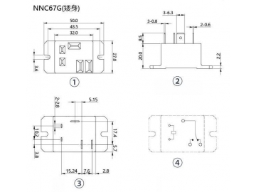 Relé electromagnético miniatura NNC67G