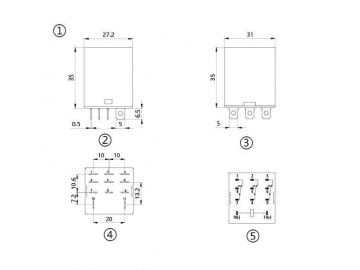 Relé electromagnético NNC68A-3Z (relé JQX-13F-3Z)