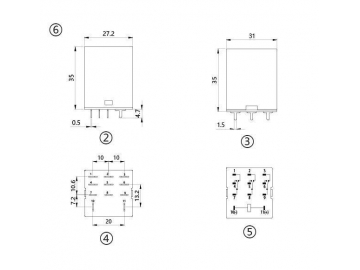 Relé electromagnético NNC68A-3Z (relé JQX-13F-3Z)