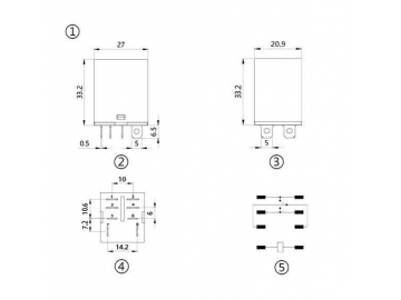 Relé electromagnético NNC68A-1Z