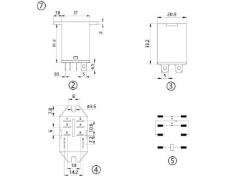 Relé electromagnético NNC68A-1Z