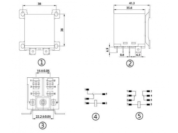 Relé electromagnético de potencia NNC71A1 (JQX-12F)