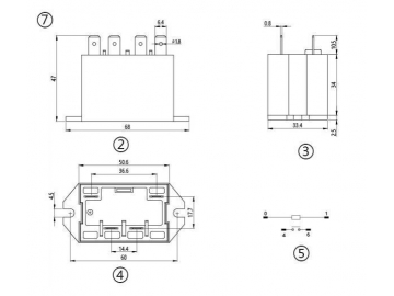 Relé electromagnético de potencia NNC71K (1H-2H)