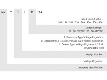 Regulador de voltaje de estado sólido NNT1-L/38 10A-80A