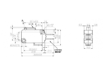 Micro interruptor con pulsador NV-16/21