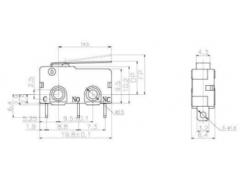 Interruptor miniatura NL-5Z/10Z