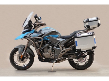 Equipaje de alforjas para motocicletas Cosmo-P1  (Incluye porta alforjas y cajas de aluminio laterales)