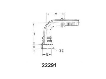 Racor codo hembra de 90º de asiento plano BSP, 22291 No se pudo guardar el archivo, carpeta Racores en descarga