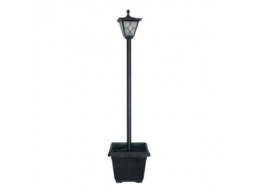 Poste solar LED de aluminio fundido con maceta ST4220SSHP