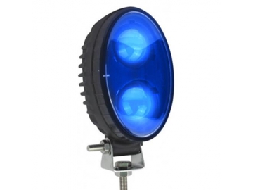 Reflector LED de seguridad vertical de 2 LEDs azules para montacargas