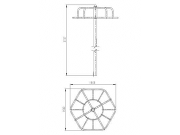 Trepador circular para exterior