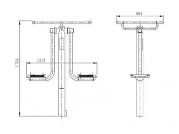 Multicaderas / bamboleo de cintura para exterior