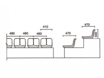 Asientos para tribunas de canchas de fútbol