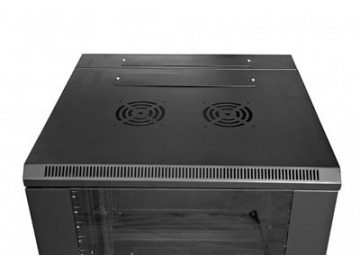 Gabinete abierto de montaje en pared 19 pulgadas color negro