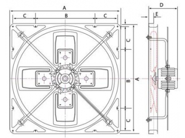 Ventilador axial de accionamiento directo