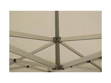 Carpa resistente con estructura de postes hexagonales de aleación de aluminio de 3×3m