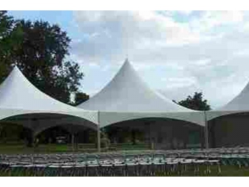 Toldo de carpa exterior con tensores