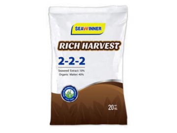 Fertilizante orgánico con algas marinas NPK 2-2-2