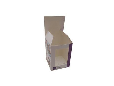 Caja con fondo cerrado y extremo superior plegable, cartón plegable personalizado