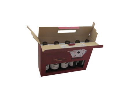 Caja de papel de dos piezas para vinos, caja de dos piezas