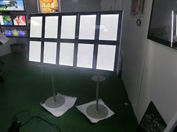 Caja de luz LED montada en pared