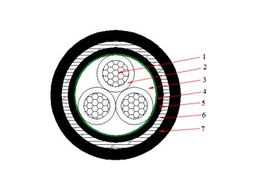 Cable NAYBY de 0.6/1 kV (AL/PVC/STA/PVC)